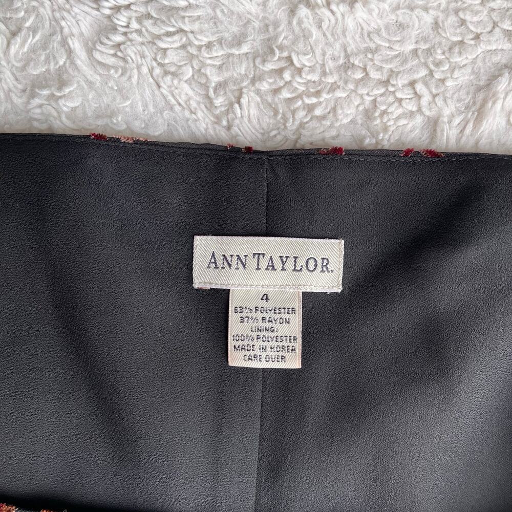 Vintage velvet burnout floral prom‎ formal dress maxi gown Ann Taylor 90s Y2K - Picture 4 of 14